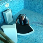 Megújul a Xavin Hotel - gőzkabin ülőpad méretpróbája