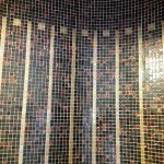 Megújul a Xavin Hotel - élményzuhany belső mozaik burkolata