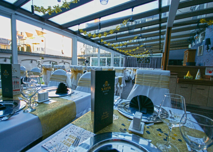 Xavin Hotel Harkány, szilveszteri rendezvény és csomagajánlat, télikert