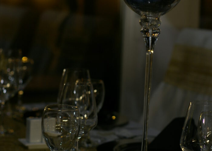 Xavin Hotel Harkány, szilveszteri rendezvény és csomagajánlat, asztali ledes dekoráció