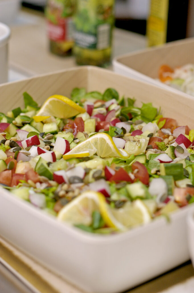 Xavin Hotel Harkány, szilveszteri rendezvény és csomagajánlat, saláta tál