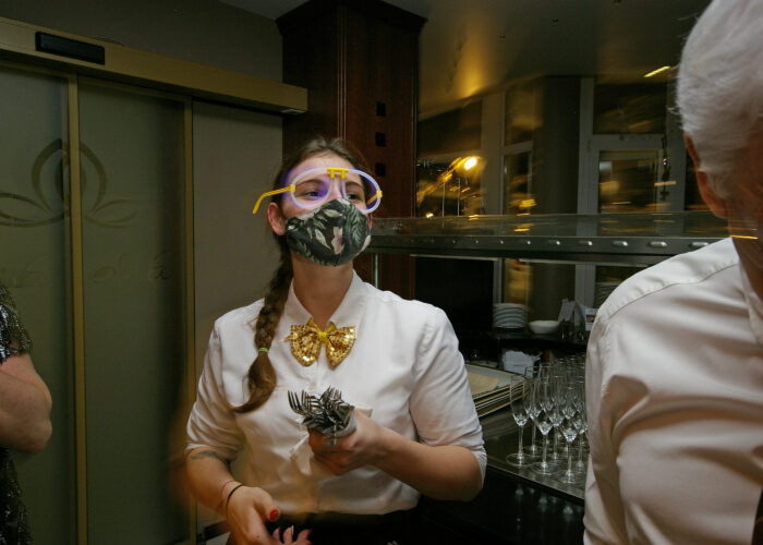 Xavin Hotel Harkány, szilveszteri rendezvény és csomagajánlat, a felszolgálók is munkában