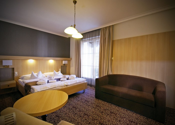 A szálloda mozgáskolátozott szobájának beltere - Xavin Hotel Harkány