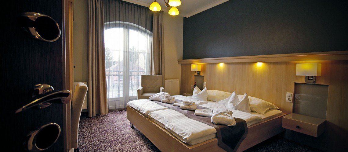 A családi szobák egyik fele, Xavin Hotel Harkány