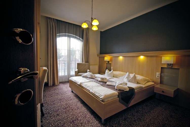 A családi szobák egyik fele, Xavin Hotel Harkány