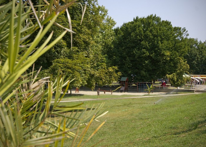 Harkányi Gyógy- és Strandfürdő, parkosított játszótér