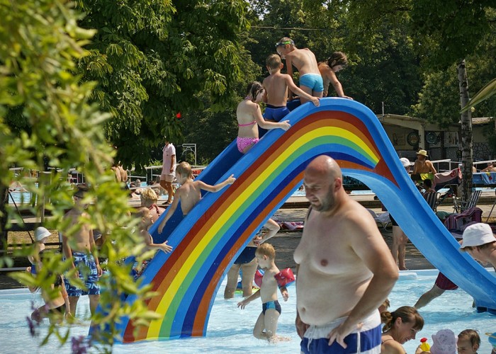 Harkányi Gyógy- és Strandfürdő, szivárványcsúszda