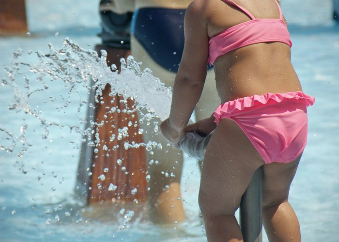 Strand, gyermekmedence