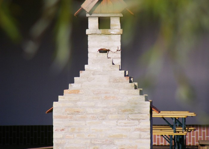 Ős-Dráva Látogatóközpont, kemence, sütés a szabadban