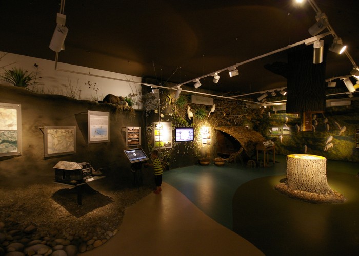 Ős-Dráva Látogatóközpont, interaktív látogatóterem