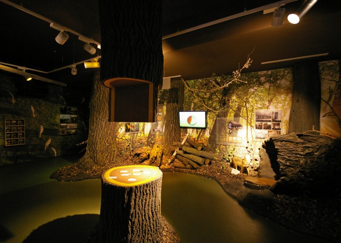 Ős-Dráva Látogatóközpont, interaktív látogatóterem