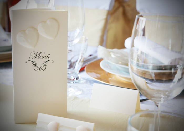 A Xavin Hotel Lavanda kertje, menü kártya