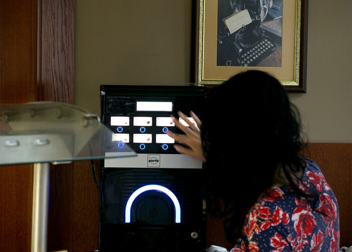 Xavin Hotel Harkány, reggeli, Caffé Perté professzionális kávéautomata ötféle kávé különlegességgel