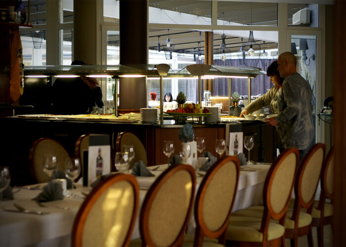 Xavin Hotel Harkány, reggeli büféasztal kínálat, hideg ételek