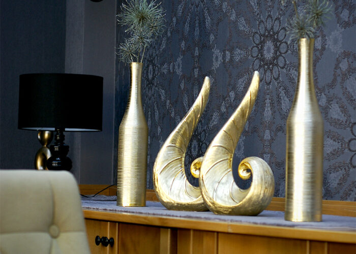 Arany design szett a harkányi Xavin Hotel & Wellness télikertjében