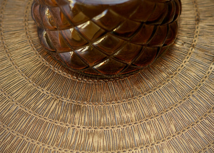 Asztaldekor, barna és arany szett a harkányi Xavinban