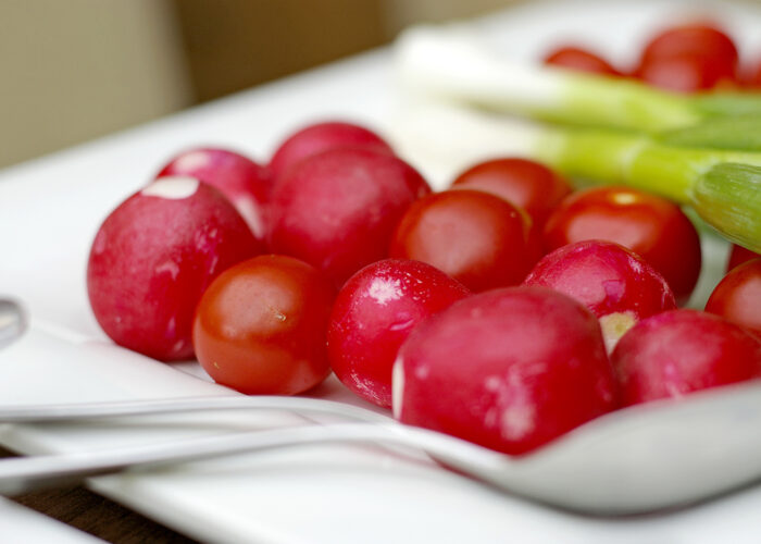 Friss retek, újhagyma - egy - egy falat tavasz és egészség a Xavin Hotel Harkány étlapján