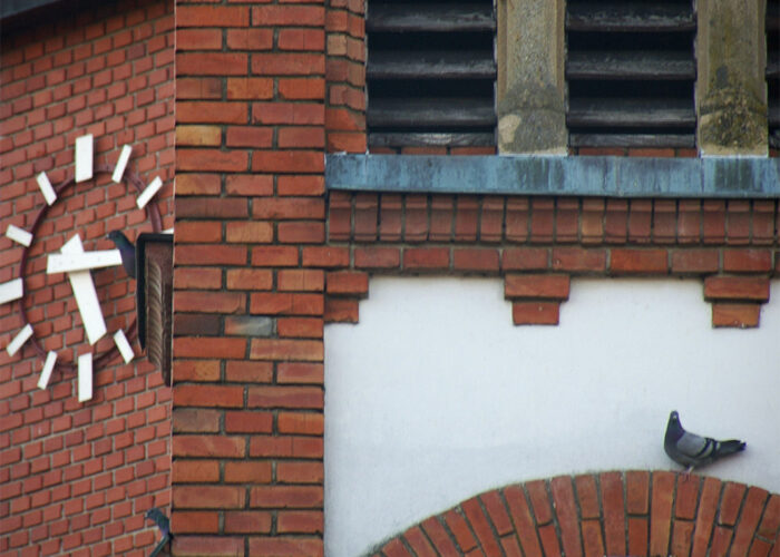 Jézus Szíve Katolikus Templom tornya Harkányban