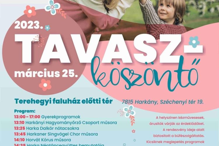 2023.03.25. : harkányi tavaszköszöntő, gyermekprogramok, szabadtéri programok