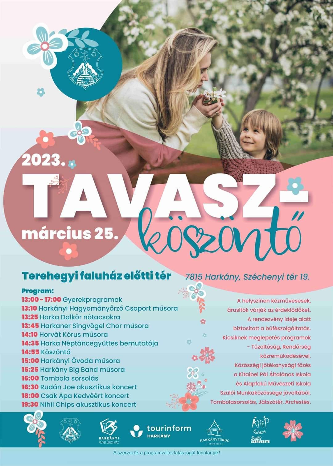 2023.03.25. : harkányi tavaszköszöntő, gyermekprogramok, szabadtéri programok