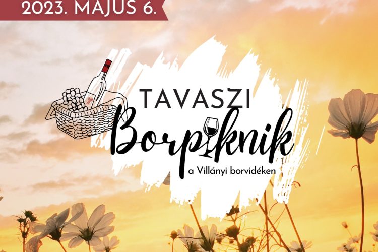 Tavaszi borpiknik Villányban - plakát