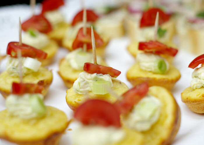 Xavin Snack and Champagne Party - muffin alapú falatok