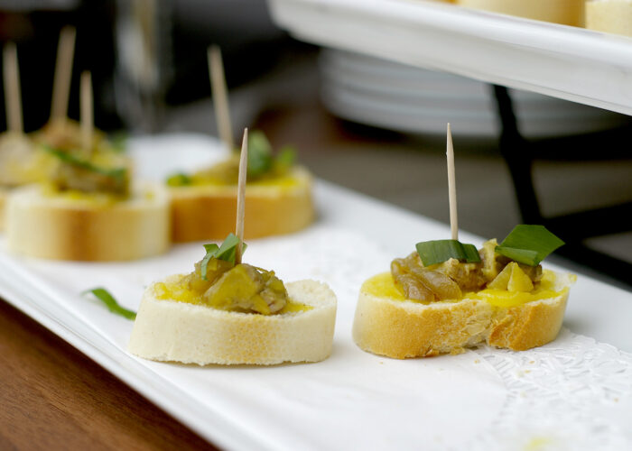 Xavin Snack and Champagne Party - libamájas falatkák