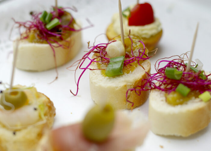 Xavin Snack and Champagne Party - falatkák