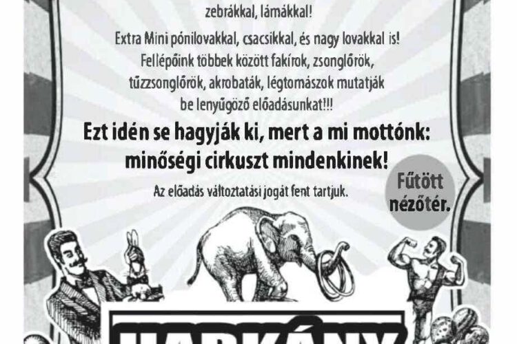 Cirkusz Harkányban - plakát