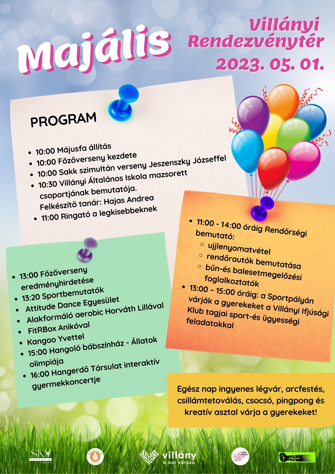 Villányi majális 2023 - plakát