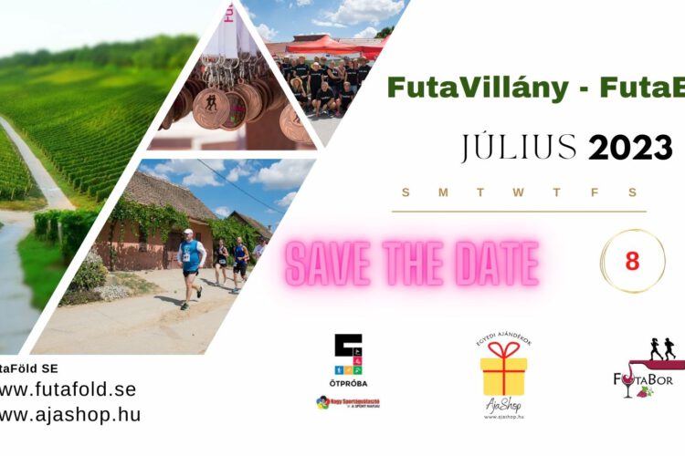 FutaVillány 2023, futóverseny VIllányban - plakát