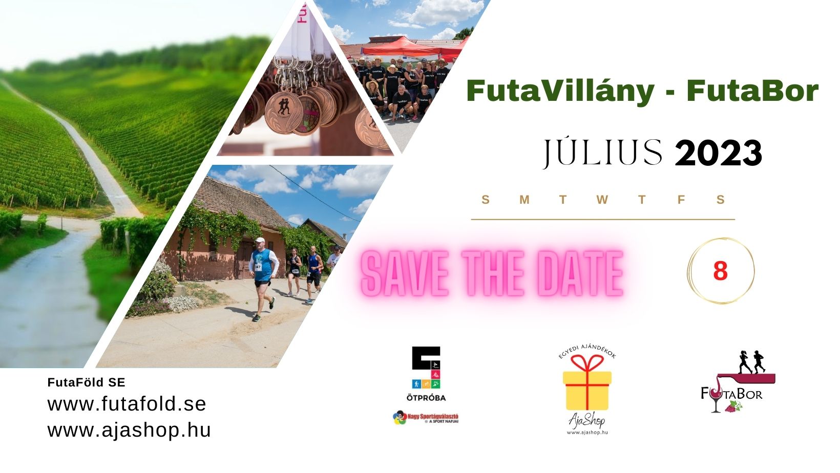 FutaVillány 2023, futóverseny VIllányban - plakát