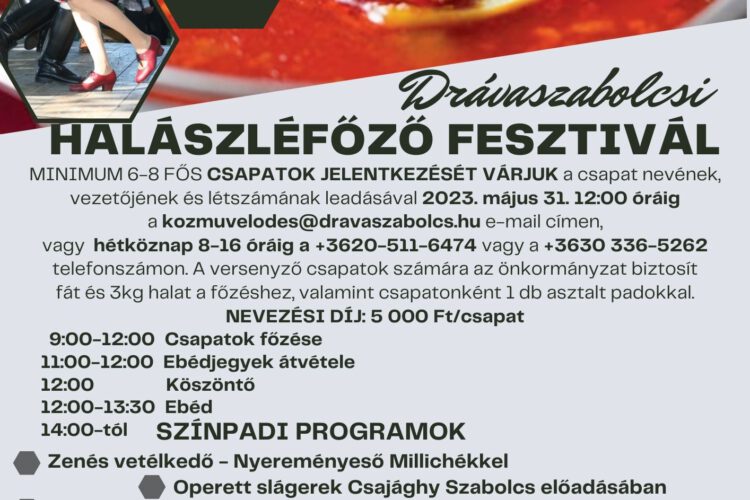 Halászléfőző Fesztivál 2023 - plakát