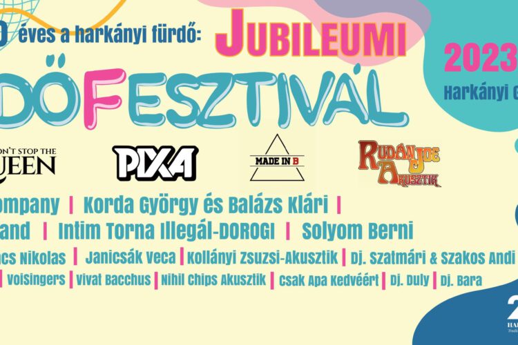 Harkány Fürdőfesztivál 2023 - plakát