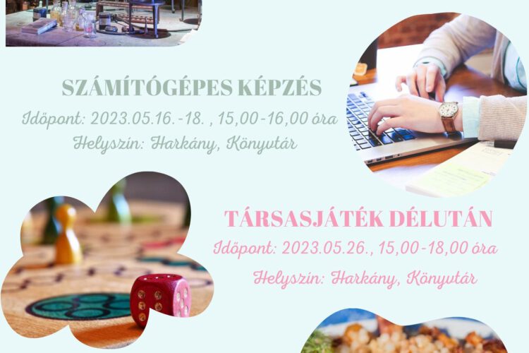 Májusi programajánló plakátja - Harkány