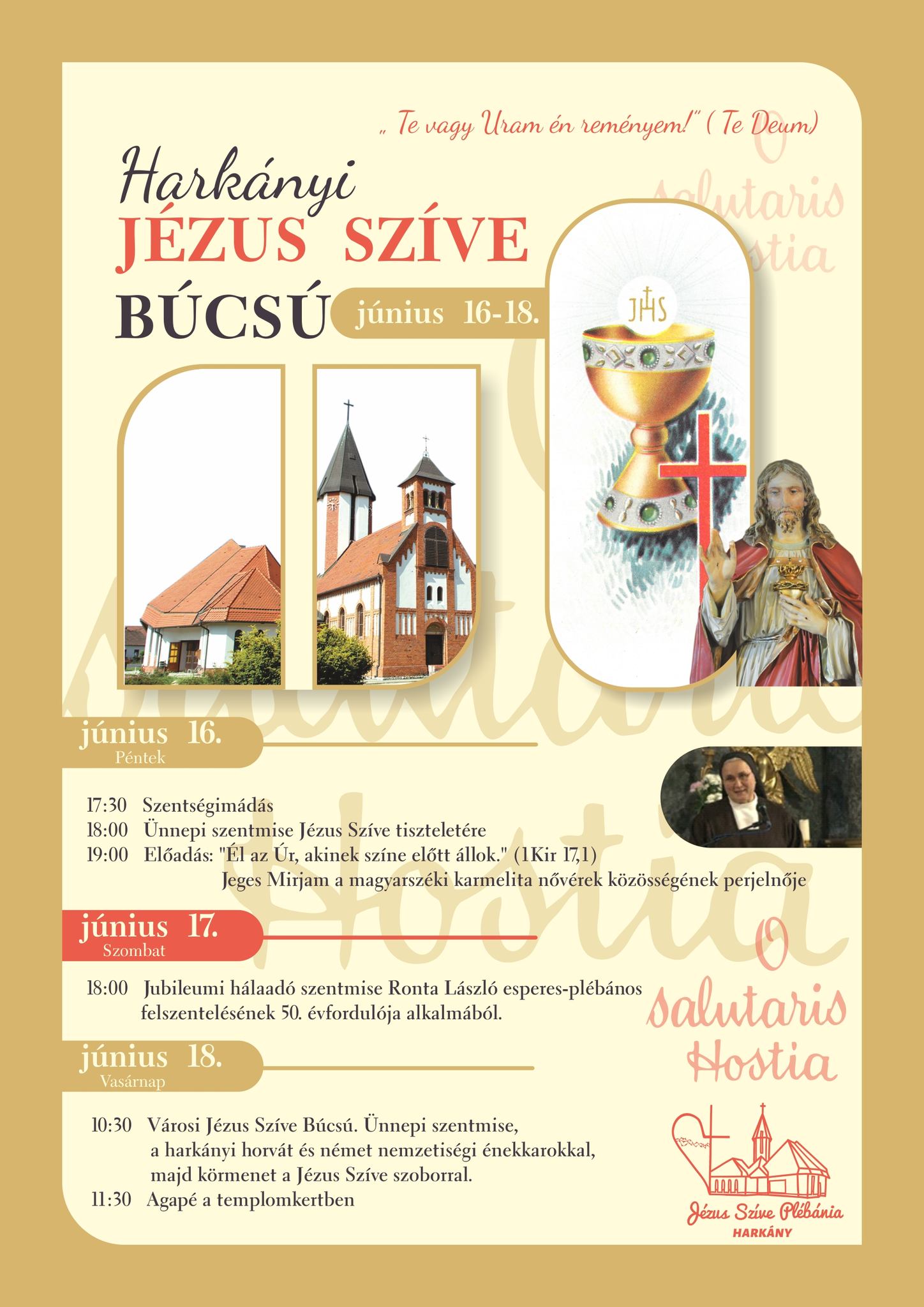Jézus Szíve Búcsú 2023 - plakát