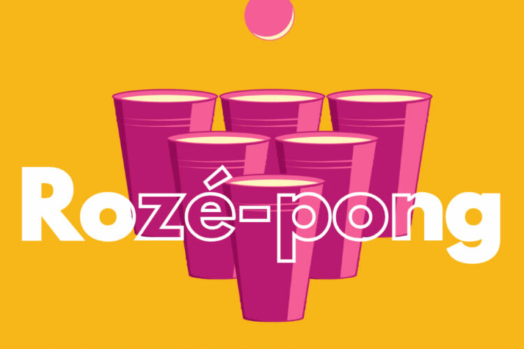 Villány, rozé-pong plakátja, 2023