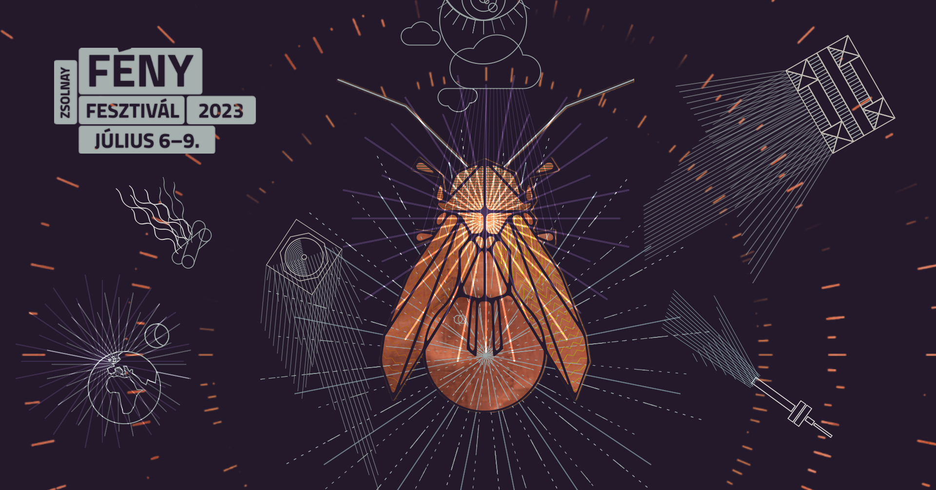 Zsolnay Fényfesztivál 2023 - plakát