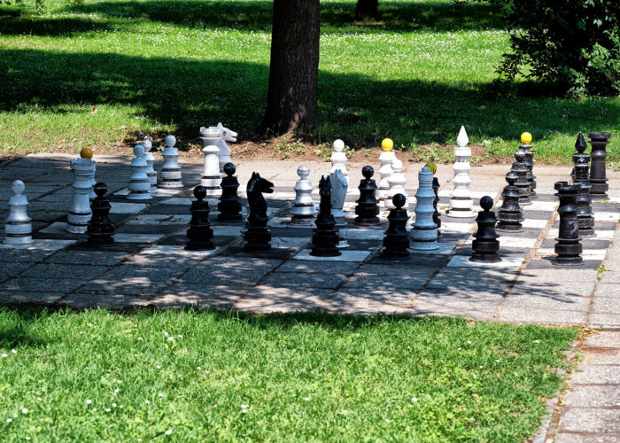 Harkányi strand, óriás sakktábla