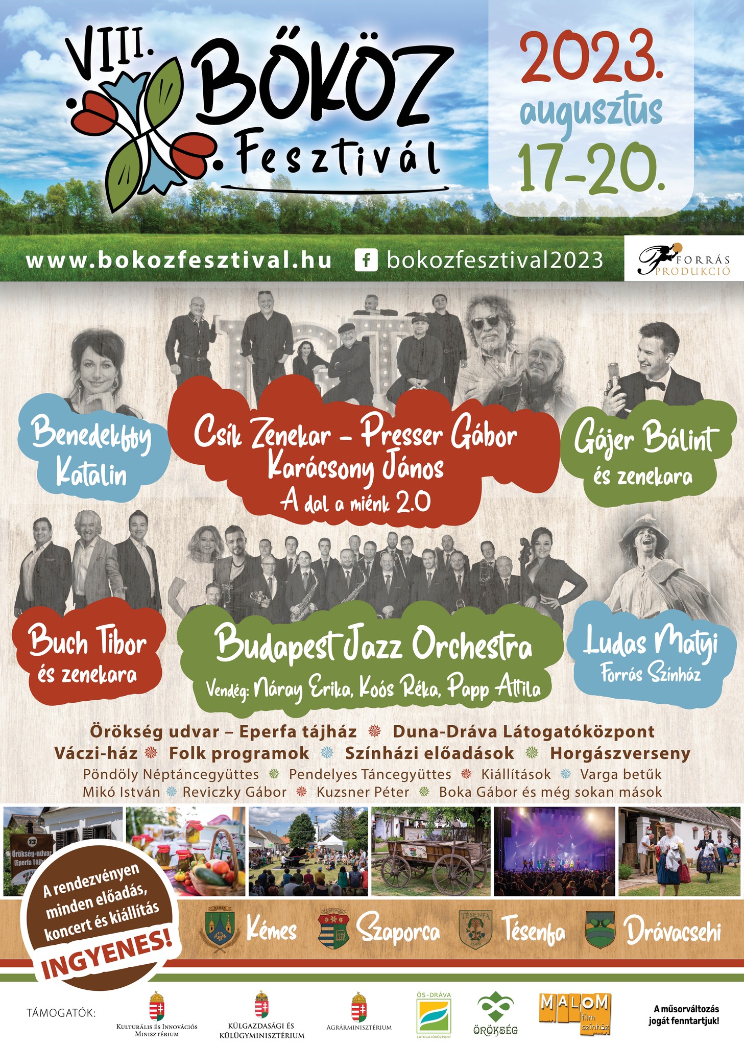 Bőköz Fesztivál 2023 - plakát