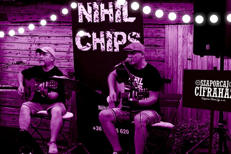 Nihil Chips akusztikus koncert Szaporcán - plakát