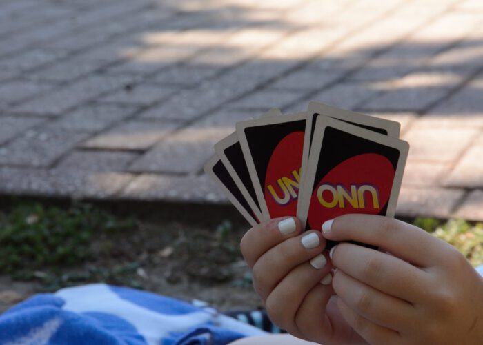 Egy kis kártyázás a strandon! :)