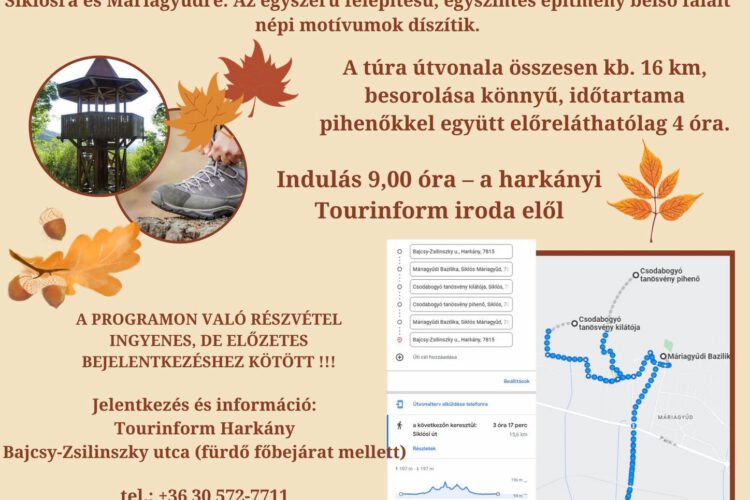 Csodabogyó tanösvény túra 2023.09 - plakát
