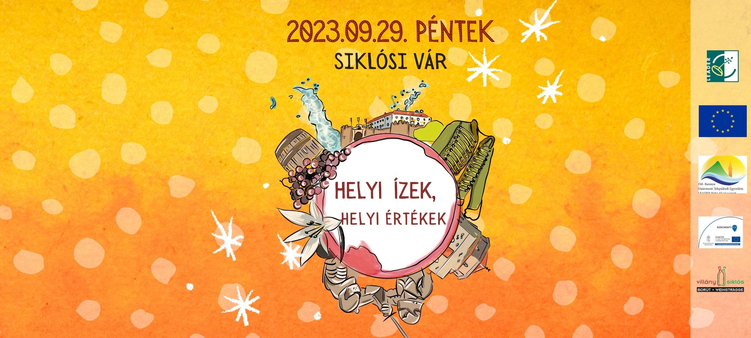 Helyi ízek, értékek - a Siklósi Várban - plakát