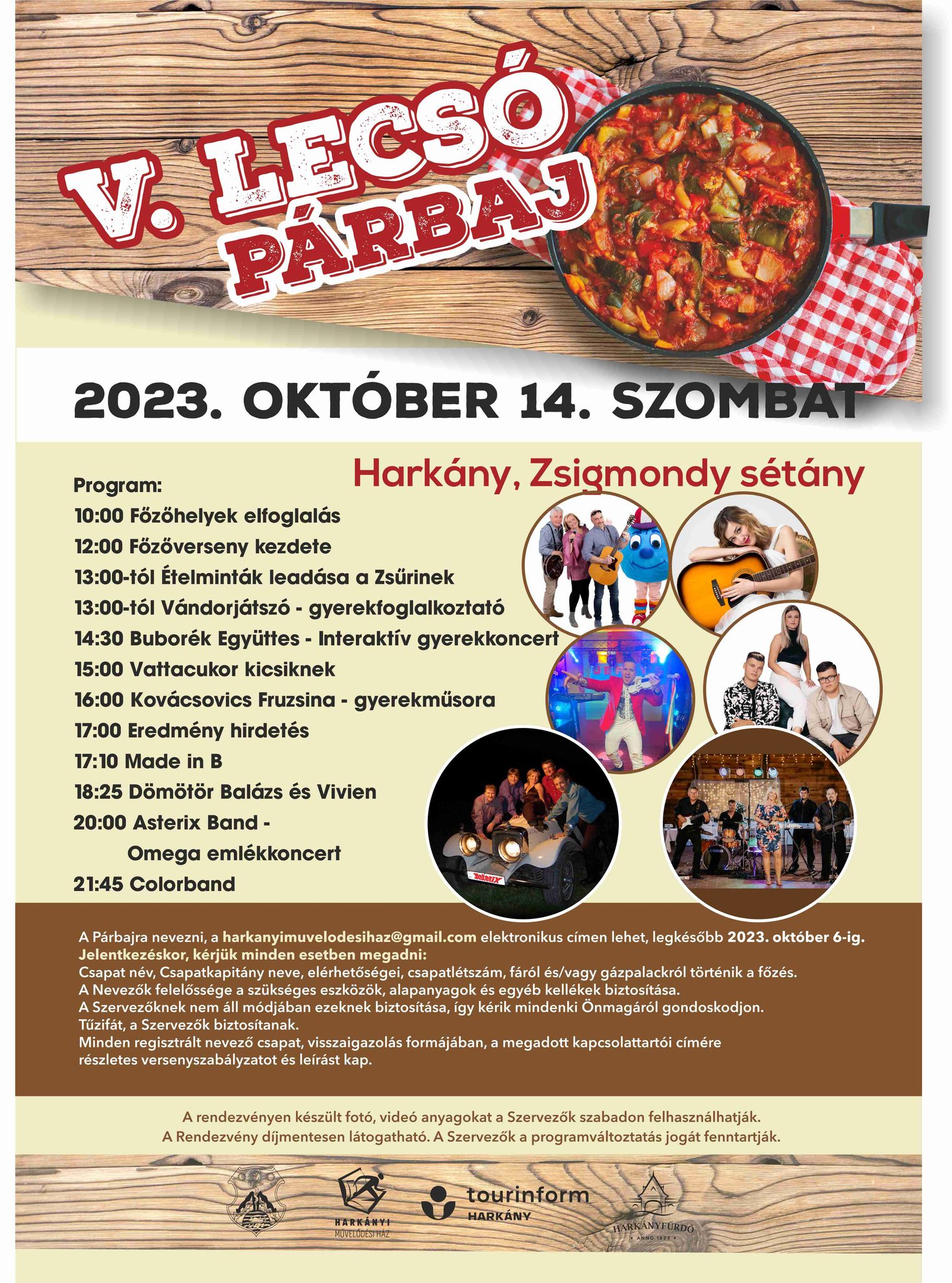 Lecsó párbaj Harkány - 2023.10.14 - plakát
