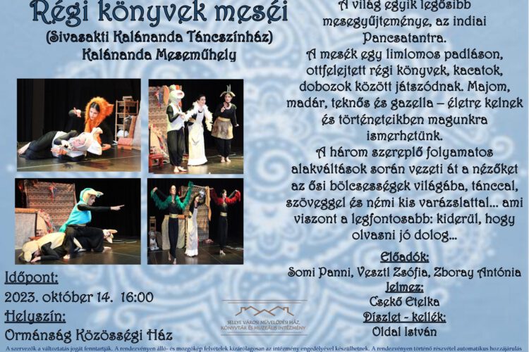 Régi Könyvek Meséi - Sellye - 2023.10.14 - plakát