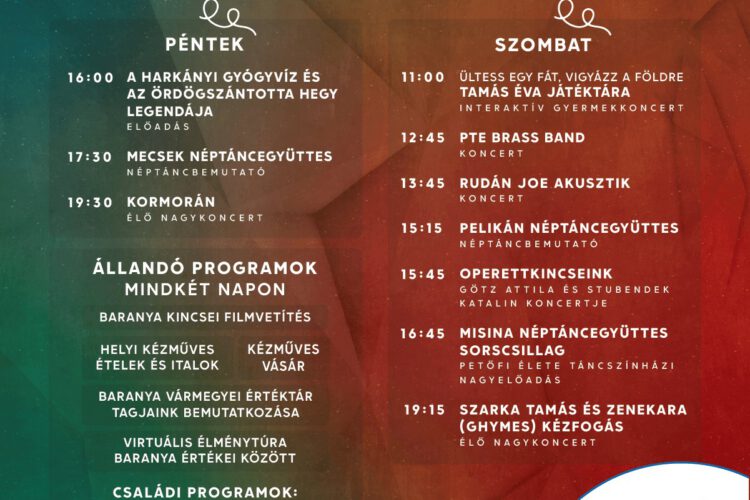 Baranya Vármegyei Értékfesztivál 2023 - plakát