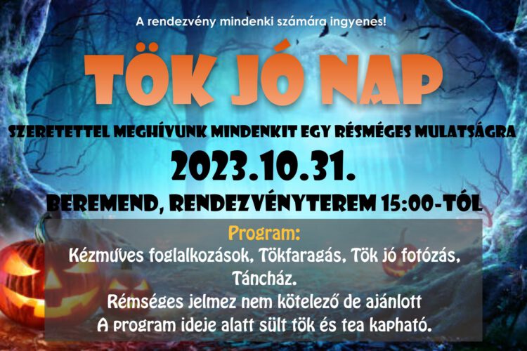 Halloween Beremenden 2023-ban - plakát