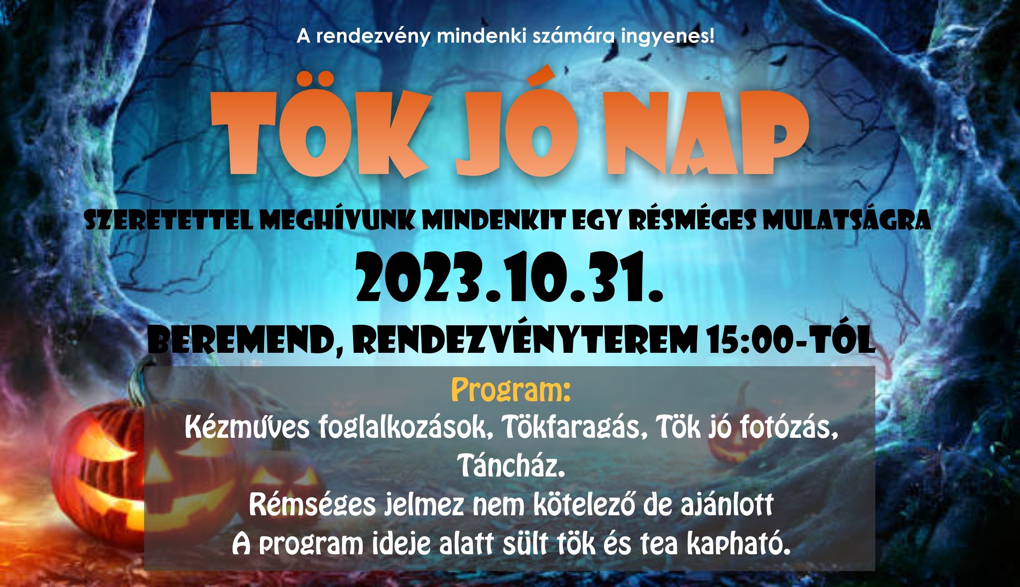 Halloween Beremenden 2023-ban - plakát