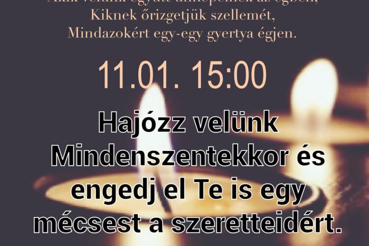 Mindenszentek és Drávai Sétahajózás 2023 - plakát